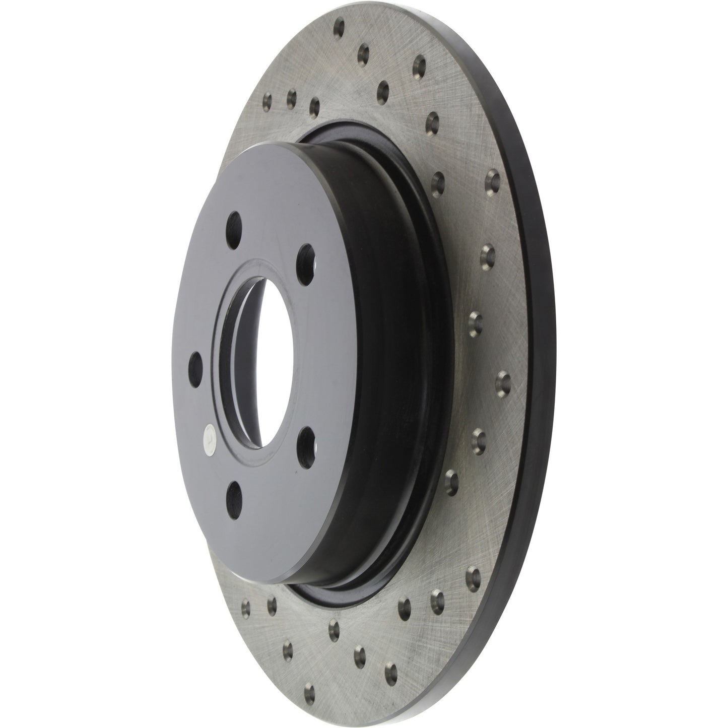 StopTech Sport Cross Drilled Brake Rotor; Rear Left