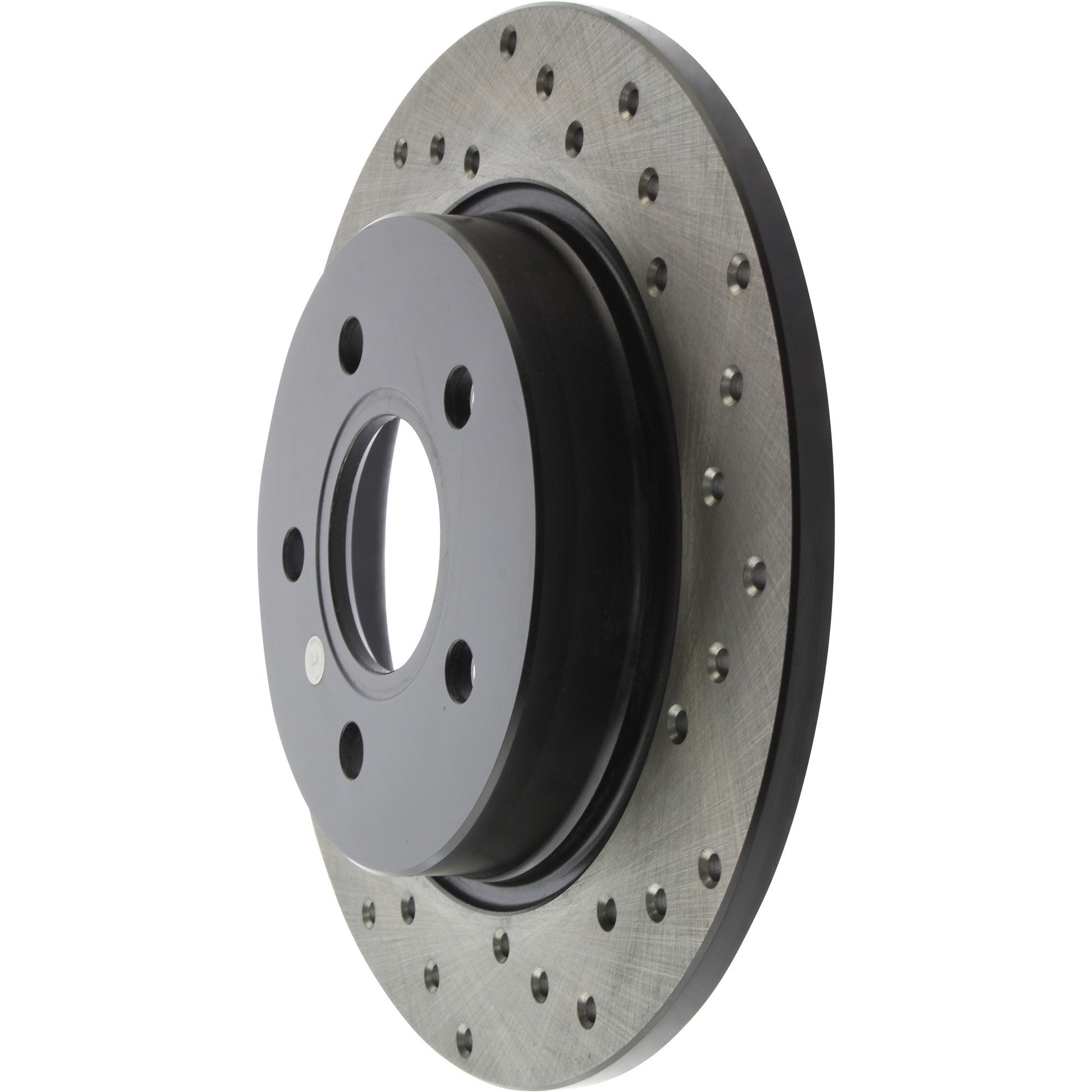 StopTech Sport Cross Drilled Brake Rotor; Rear Left