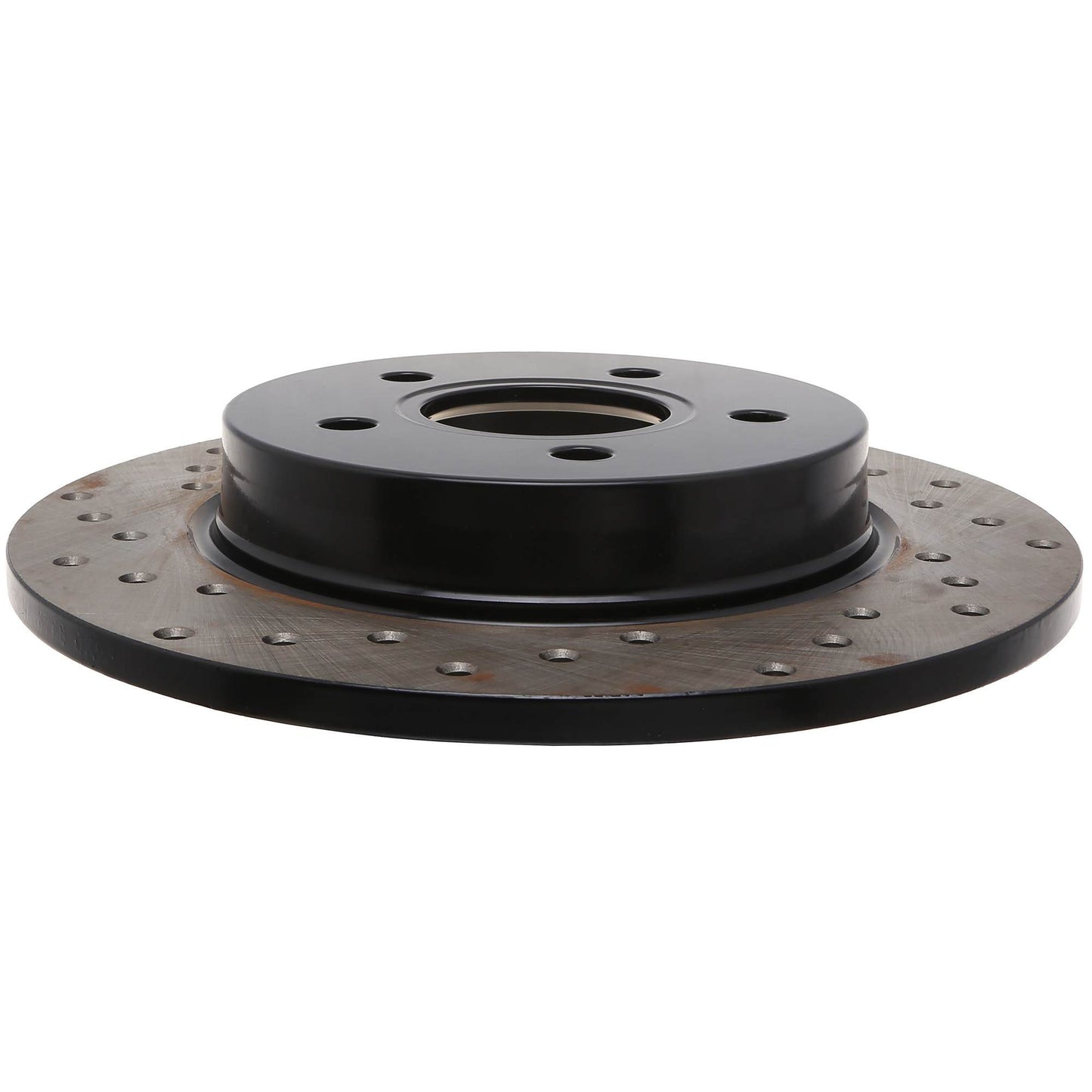 StopTech Sport Cross Drilled Brake Rotor; Rear Right