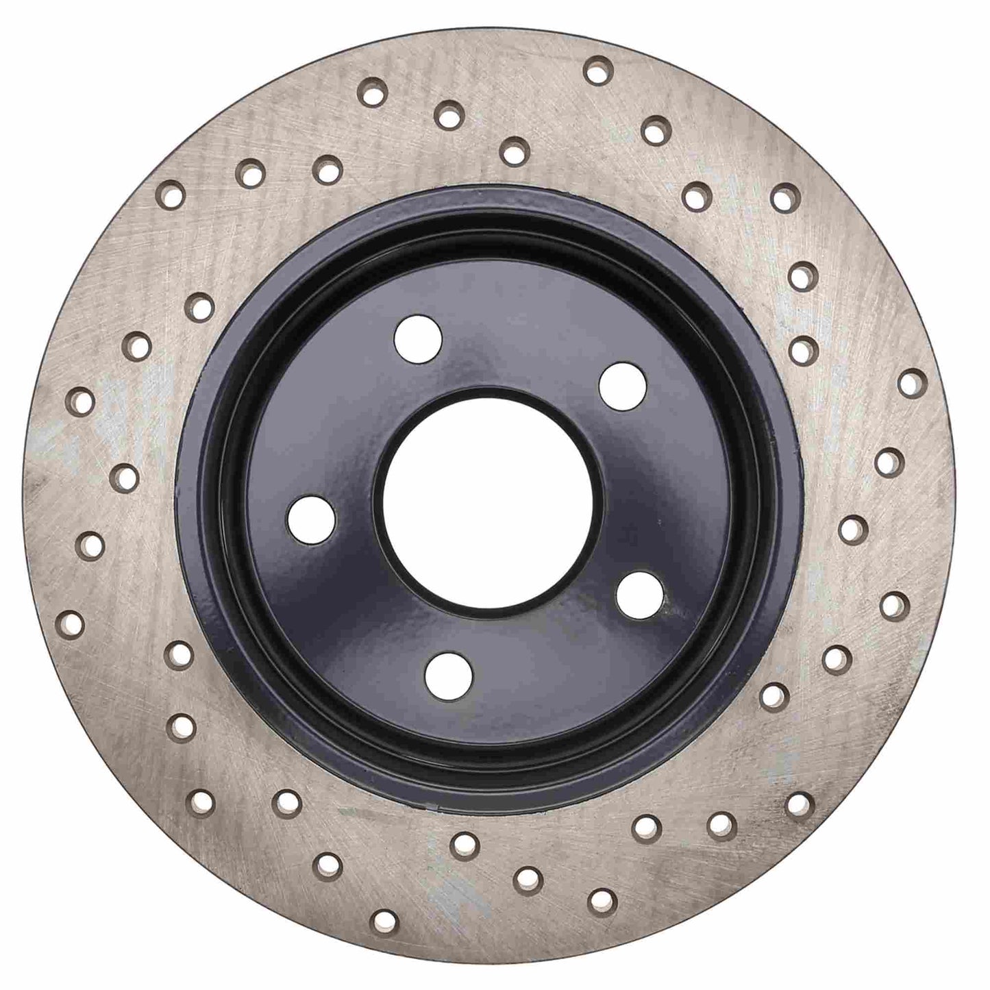 StopTech Sport Cross Drilled Brake Rotor; Rear Right