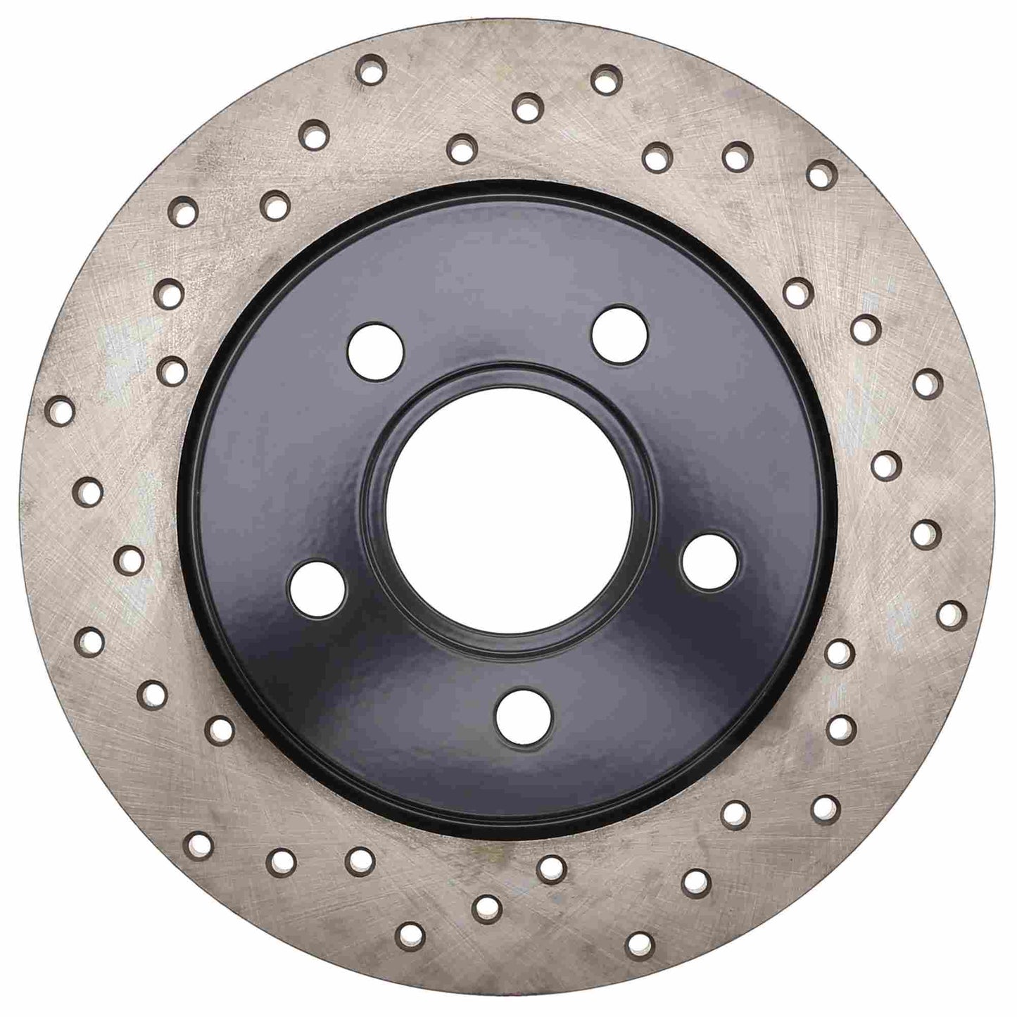 StopTech Sport Cross Drilled Brake Rotor; Rear Right