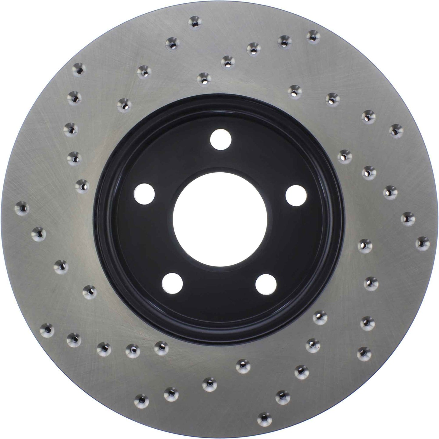 StopTech Sport Cross Drilled Brake Rotor; Front Left