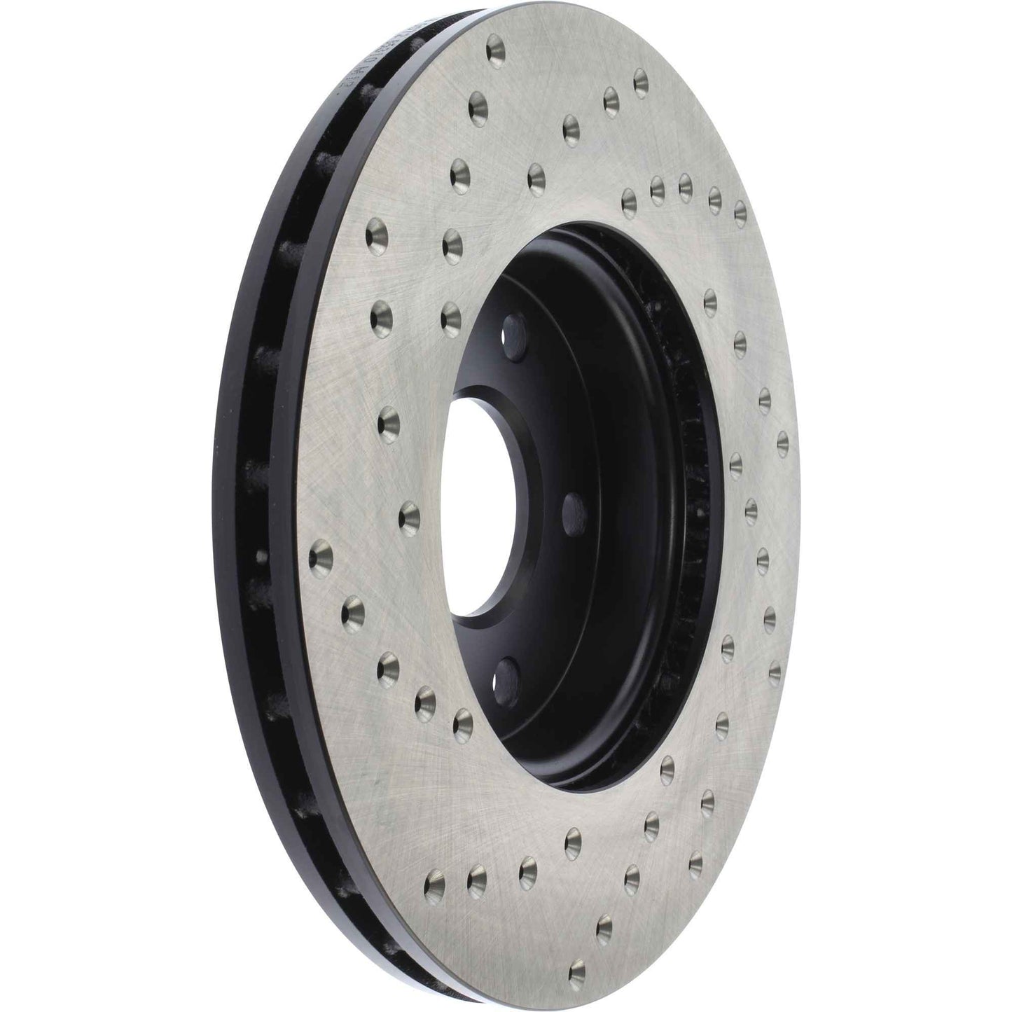 StopTech Sport Cross Drilled Brake Rotor; Front Left
