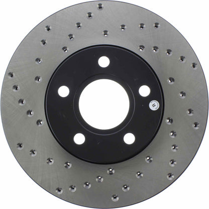 StopTech Sport Cross Drilled Brake Rotor; Front Right