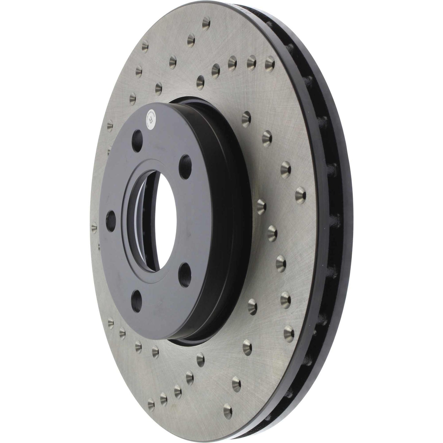 StopTech Sport Cross Drilled Brake Rotor; Front Right