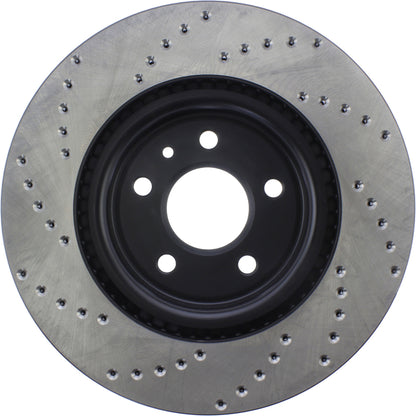 StopTech Sport Cryo Cross Drilled Brake Rotor; Front Left