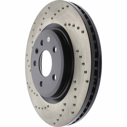 StopTech Sport Cryo Cross Drilled Brake Rotor; Front Right