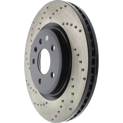 StopTech Sport Cryo Cross Drilled Brake Rotor; Front Right