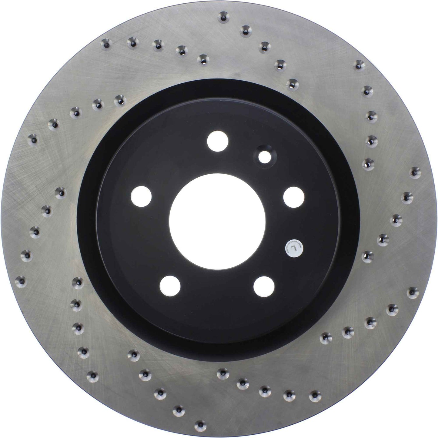 StopTech Sport Cross Drilled Brake Rotor; Front Left