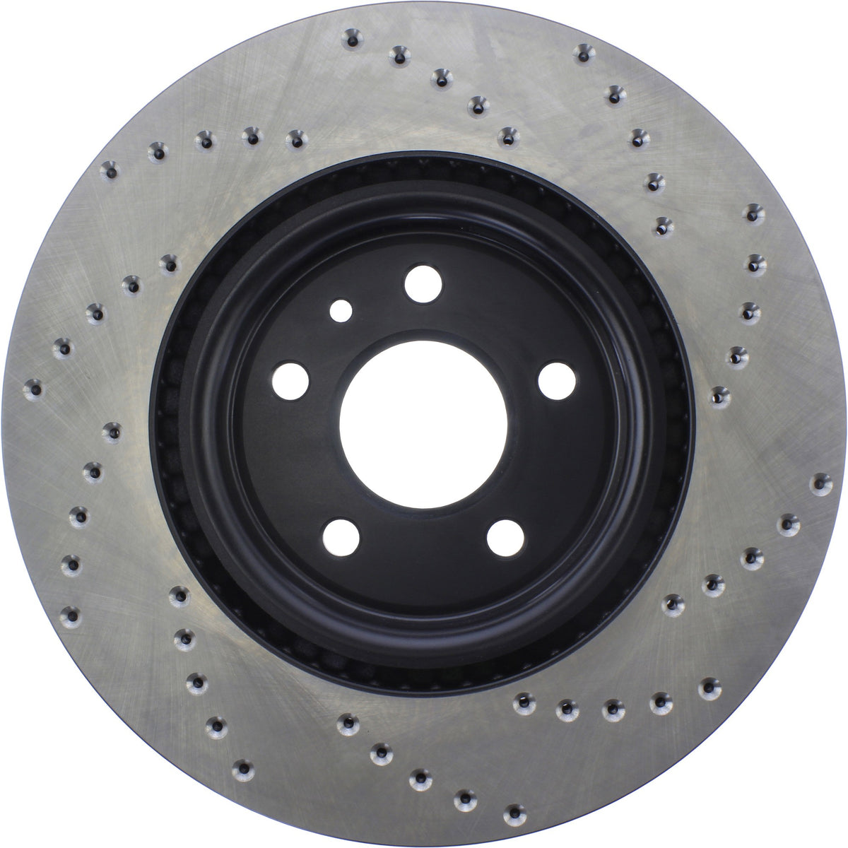 StopTech Sport Cross Drilled Brake Rotor; Front Right