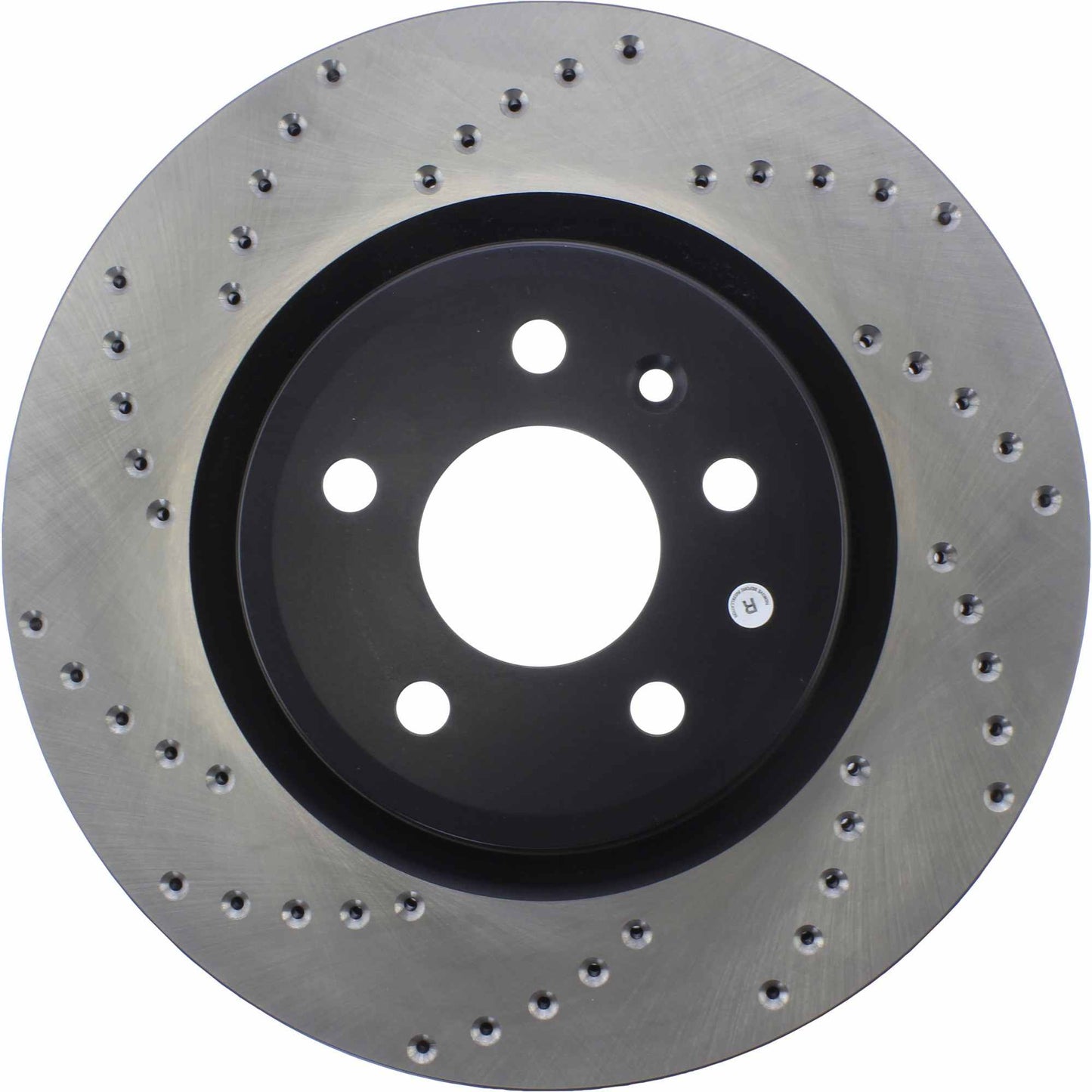 StopTech Sport Cross Drilled Brake Rotor; Front Right
