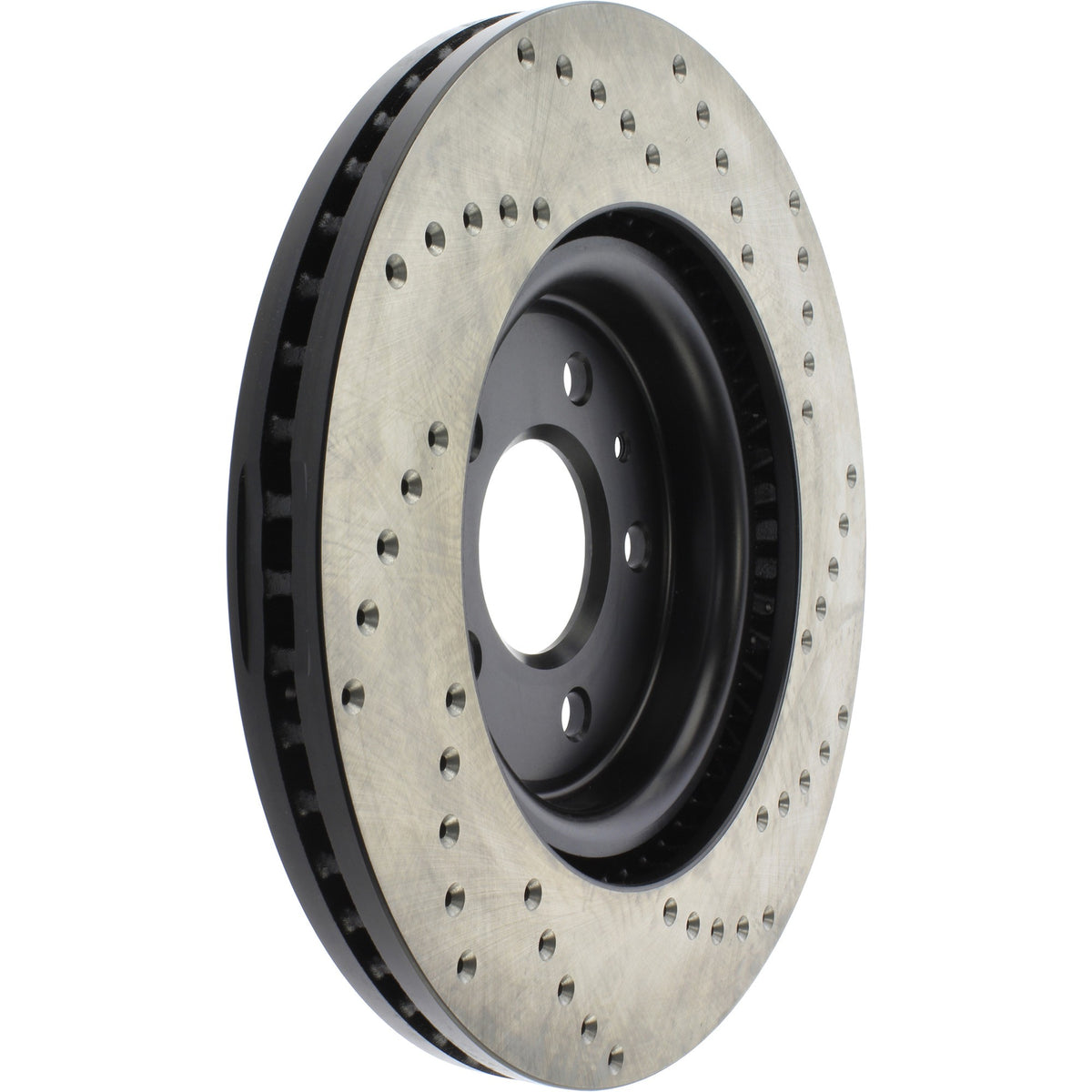 StopTech Sport Cross Drilled Brake Rotor; Front Right