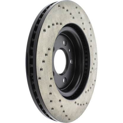 StopTech Sport Cross Drilled Brake Rotor; Front Right