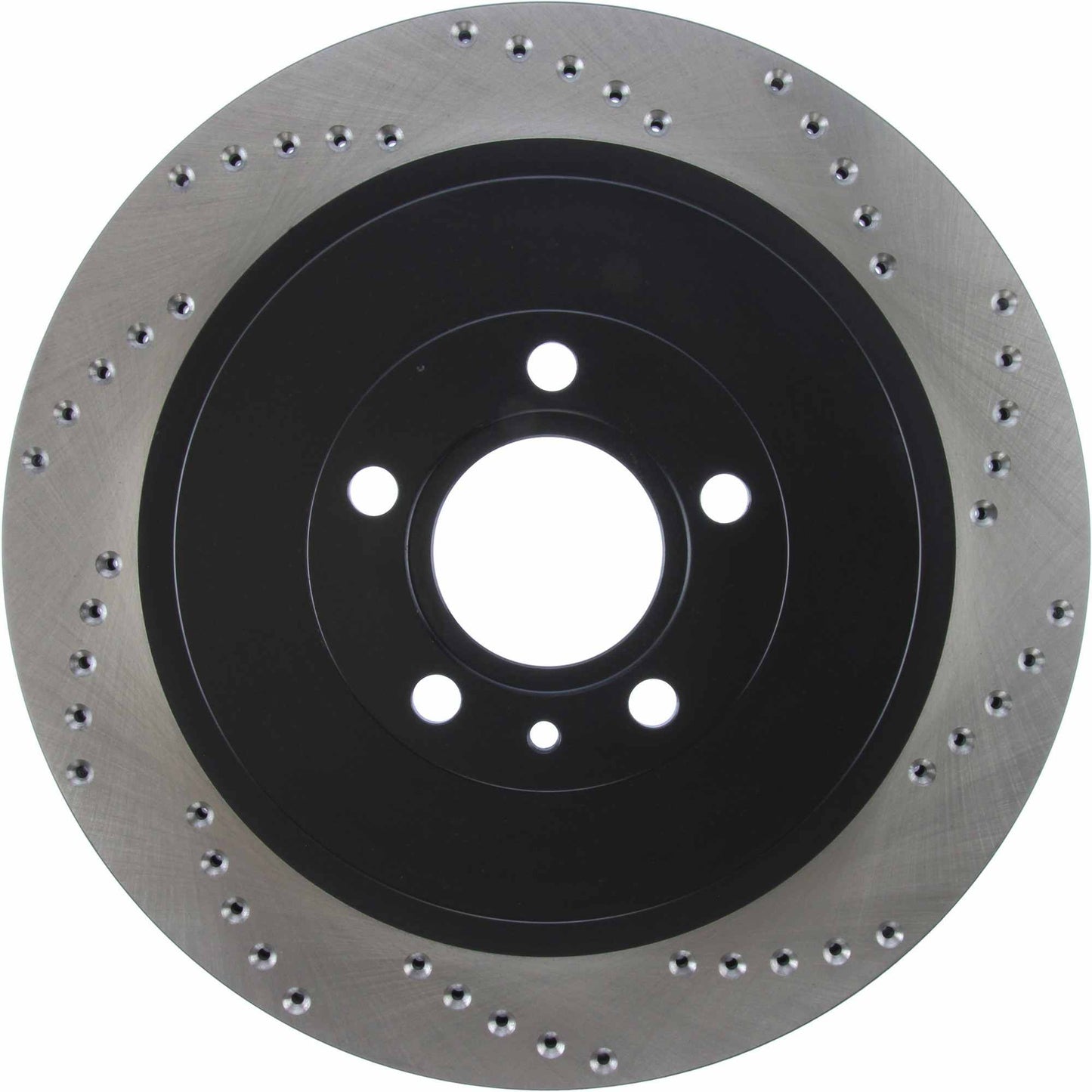StopTech Sport Cross Drilled Brake Rotor; Rear Left
