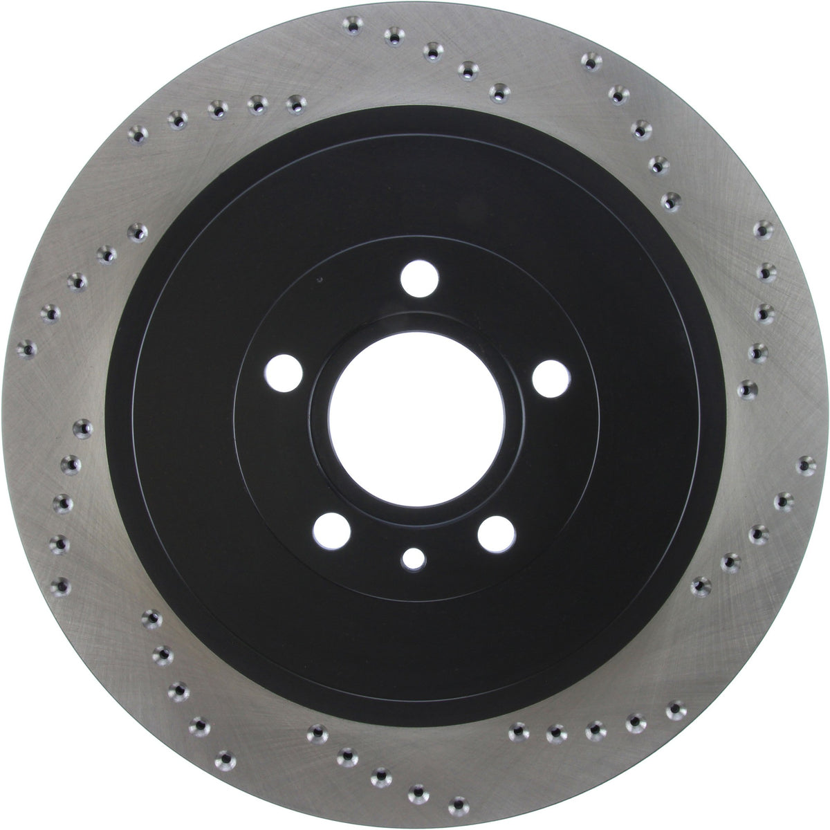 StopTech Sport Cross Drilled Brake Rotor; Rear Left