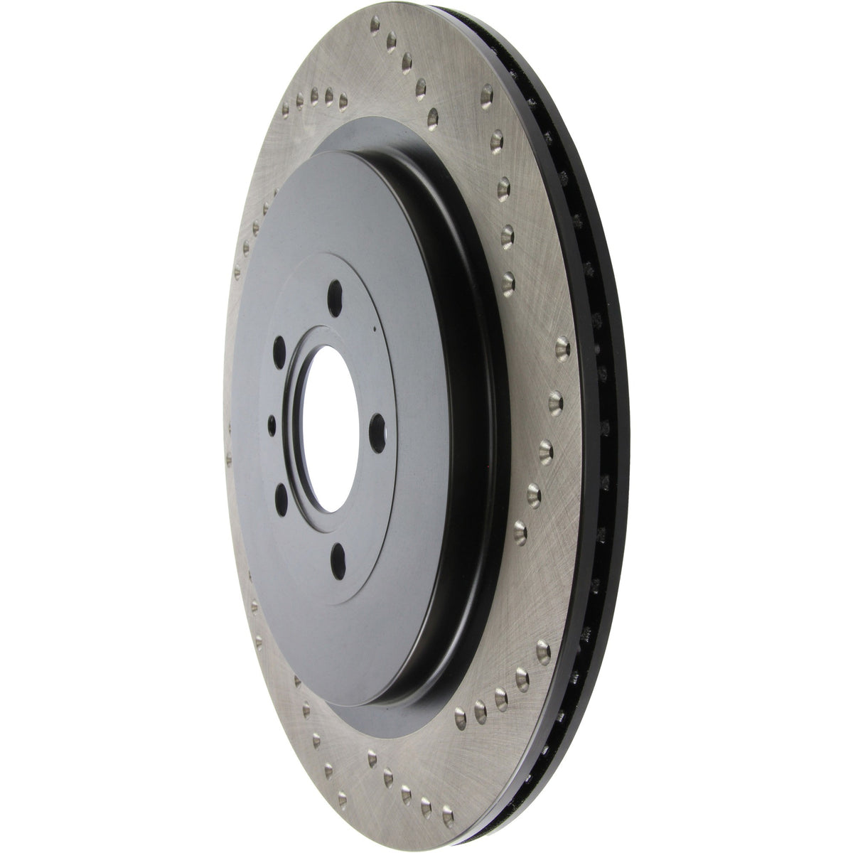 StopTech Sport Cross Drilled Brake Rotor; Rear Left