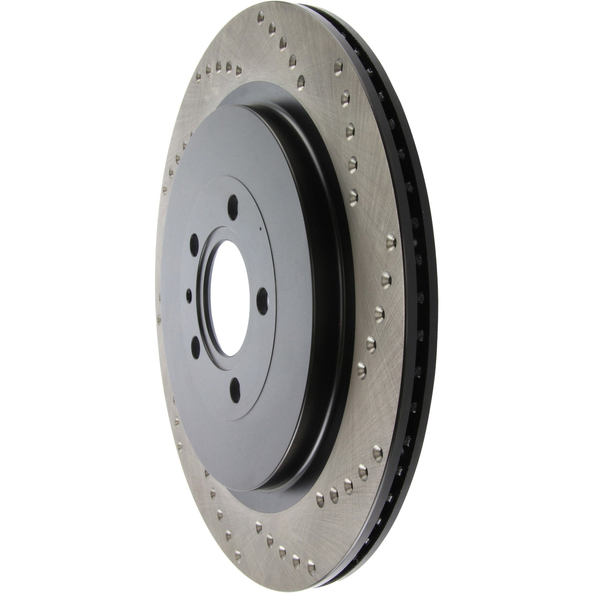 StopTech Sport Cross Drilled Brake Rotor; Rear Left