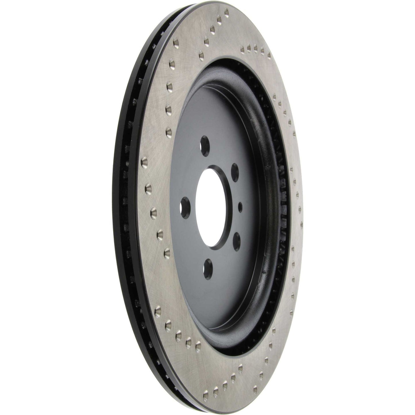StopTech Sport Cross Drilled Brake Rotor; Rear Left