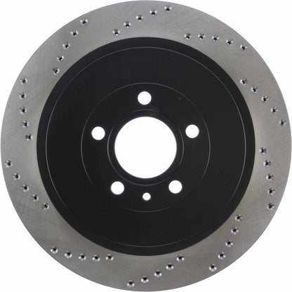 StopTech Sport Cross Drilled Brake Rotor; Rear Right
