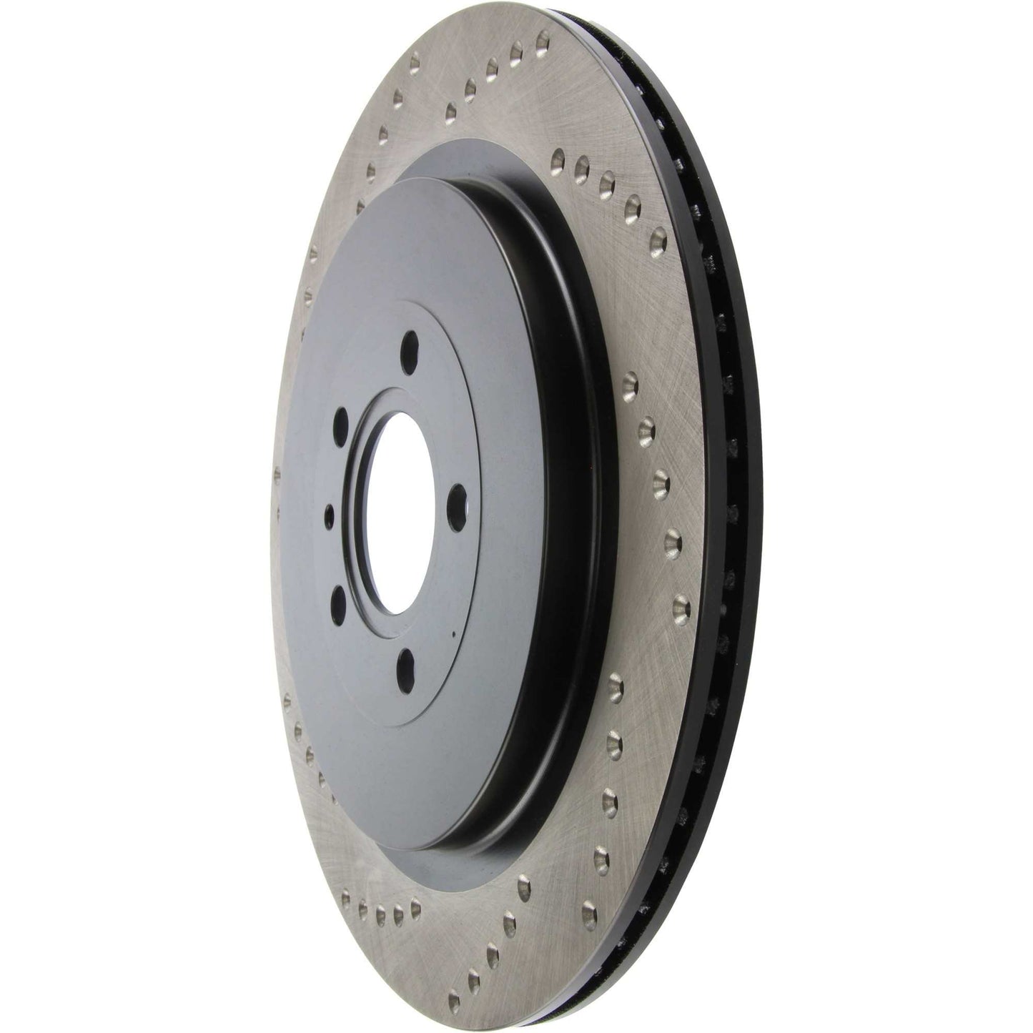 StopTech Sport Cross Drilled Brake Rotor; Rear Right