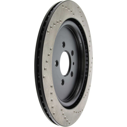 StopTech Sport Cross Drilled Brake Rotor; Rear Right