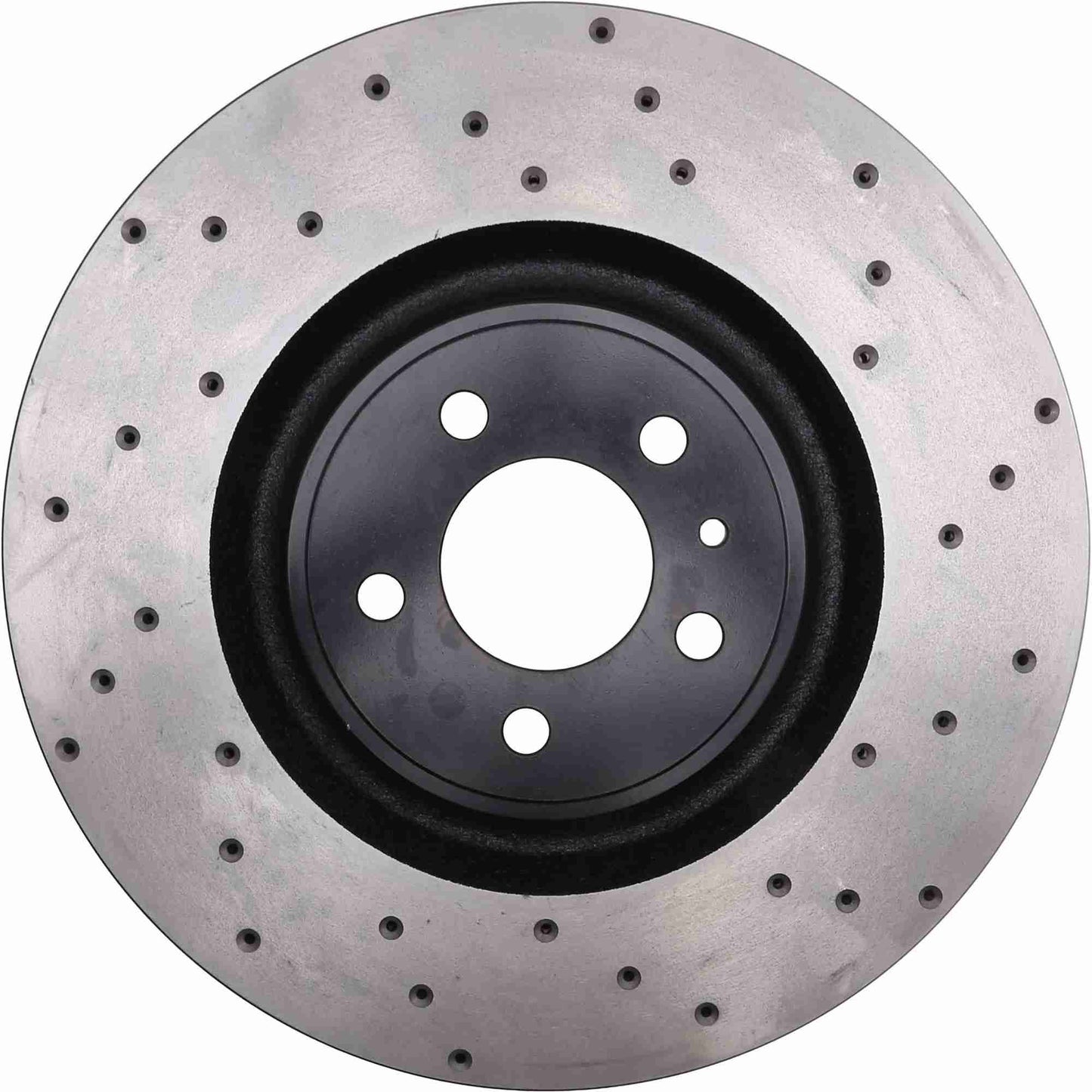 StopTech Sport Cross Drilled Brake Rotor; Front Left