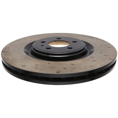 StopTech Sport Cross Drilled Brake Rotor; Front Right