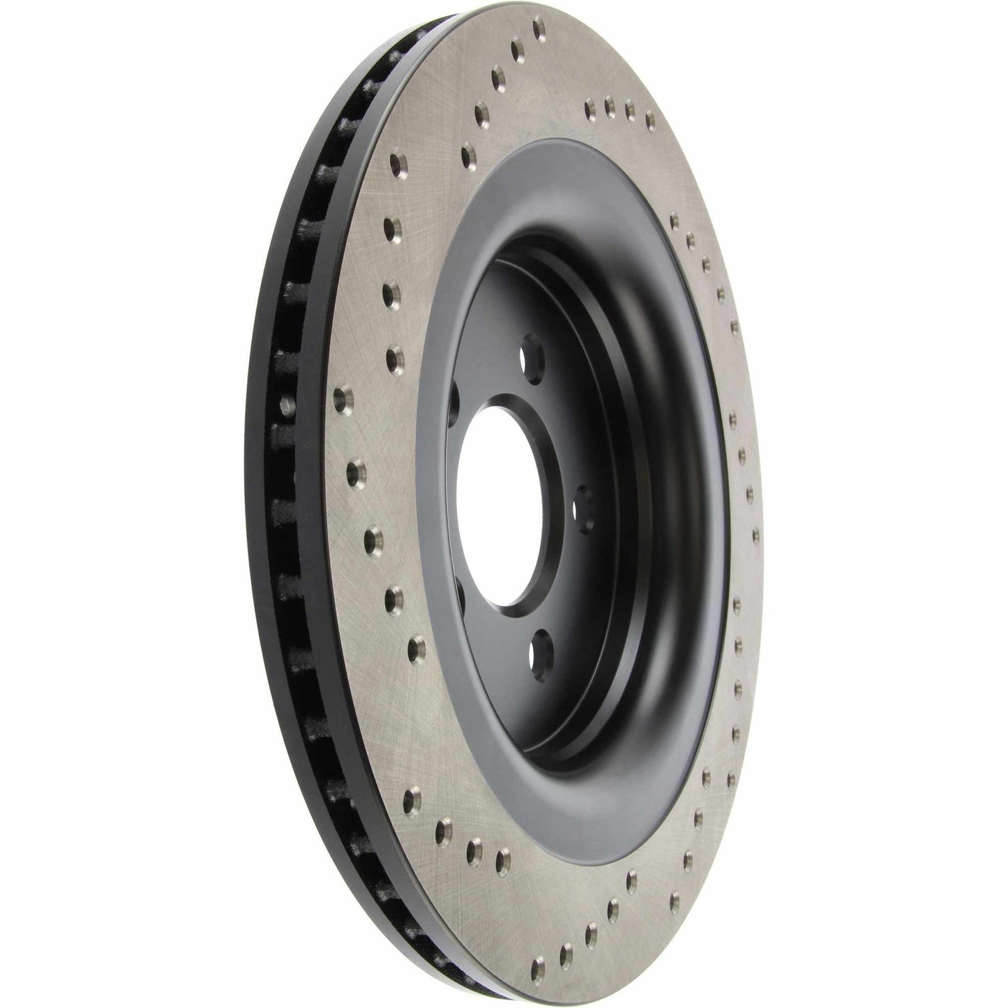 StopTech Sport Cross Drilled Brake Rotor; Rear Left
