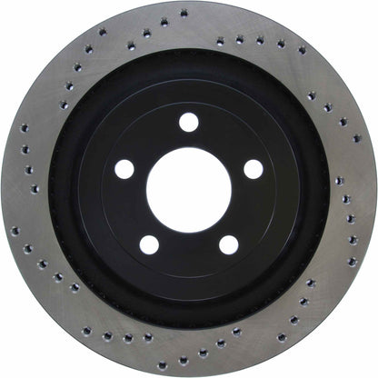 StopTech Sport Cross Drilled Brake Rotor; Rear Right