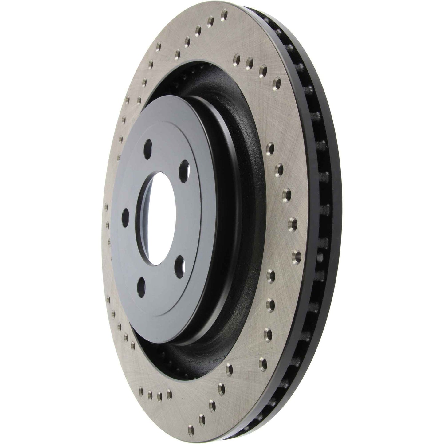 StopTech Sport Cross Drilled Brake Rotor; Rear Right