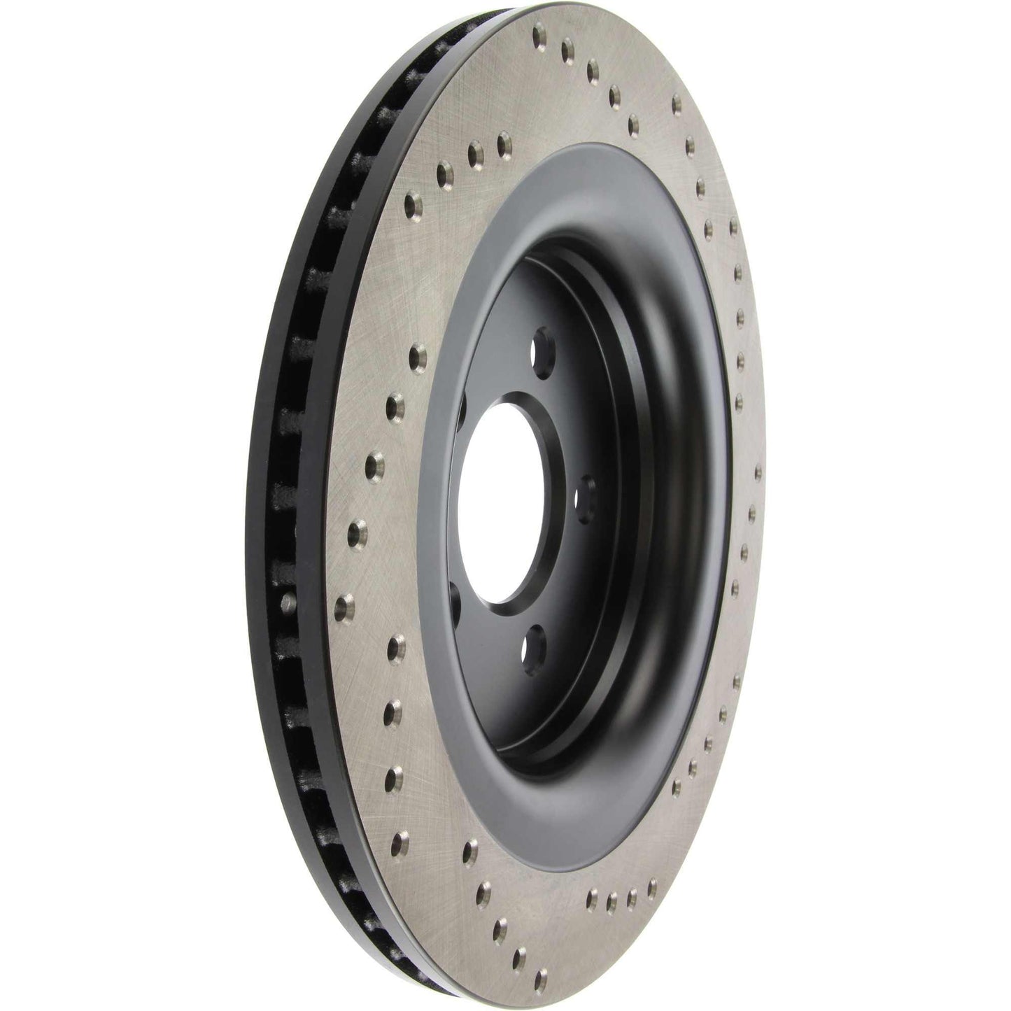 StopTech Sport Cross Drilled Brake Rotor; Rear Right