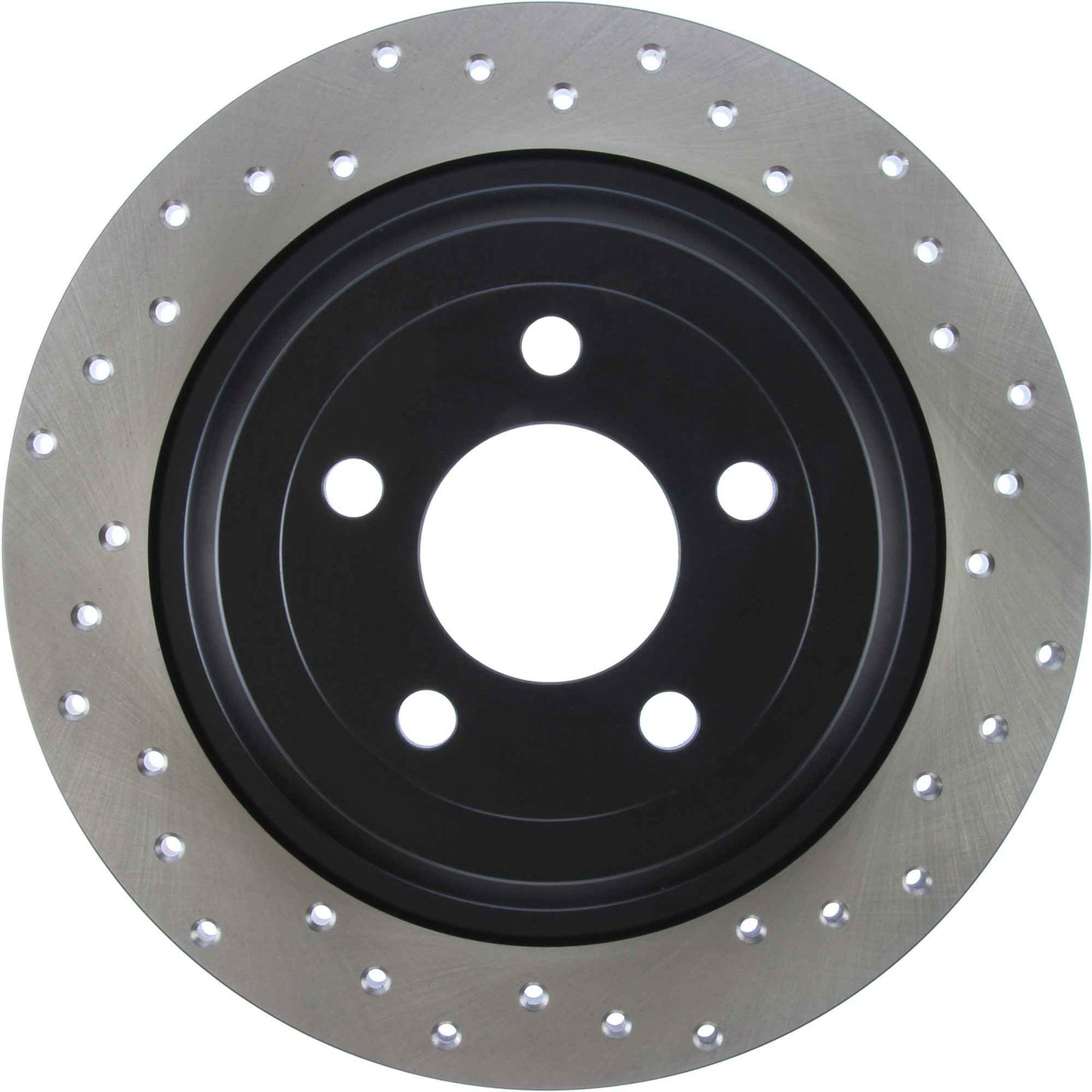 StopTech Sport Cross Drilled Brake Rotor; Rear Left