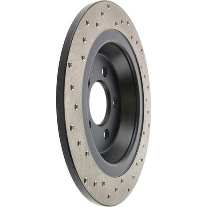 StopTech Sport Cross Drilled Brake Rotor; Rear Left