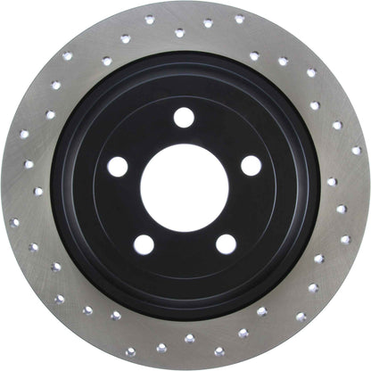 StopTech Sport Cross Drilled Brake Rotor; Rear Right
