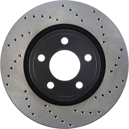 StopTech Sport Cryo Cross Drilled Brake Rotor, Left