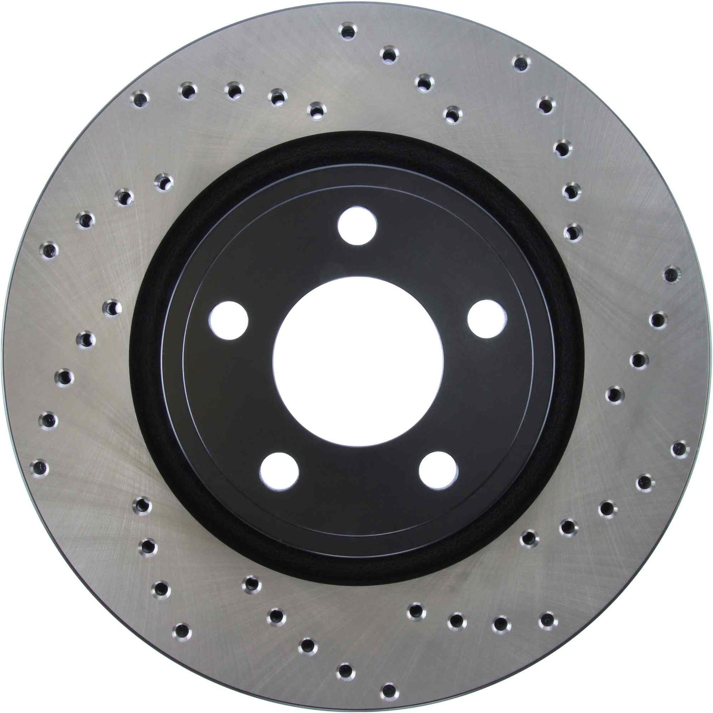 StopTech Sport Cross Drilled Brake Rotor; Front Left