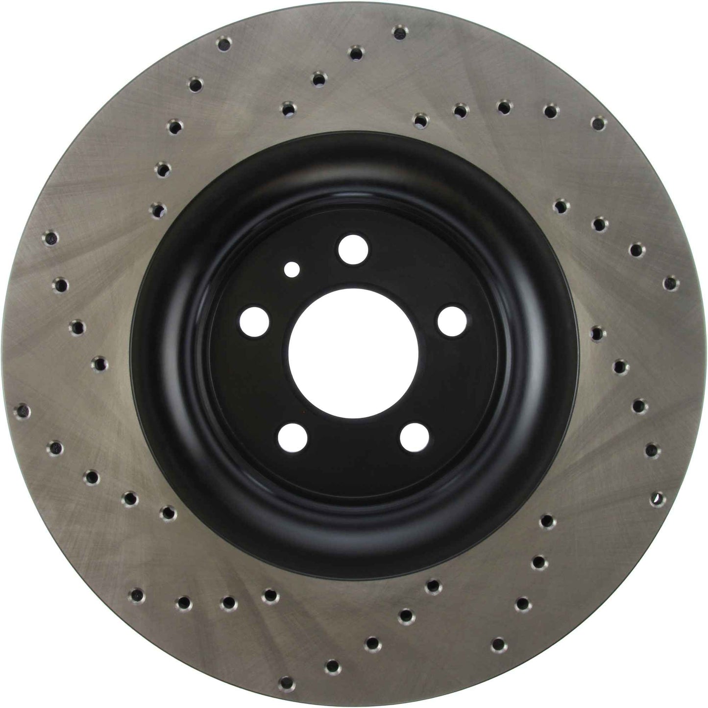 StopTech Sport Cross Drilled Brake Rotor; Front Left