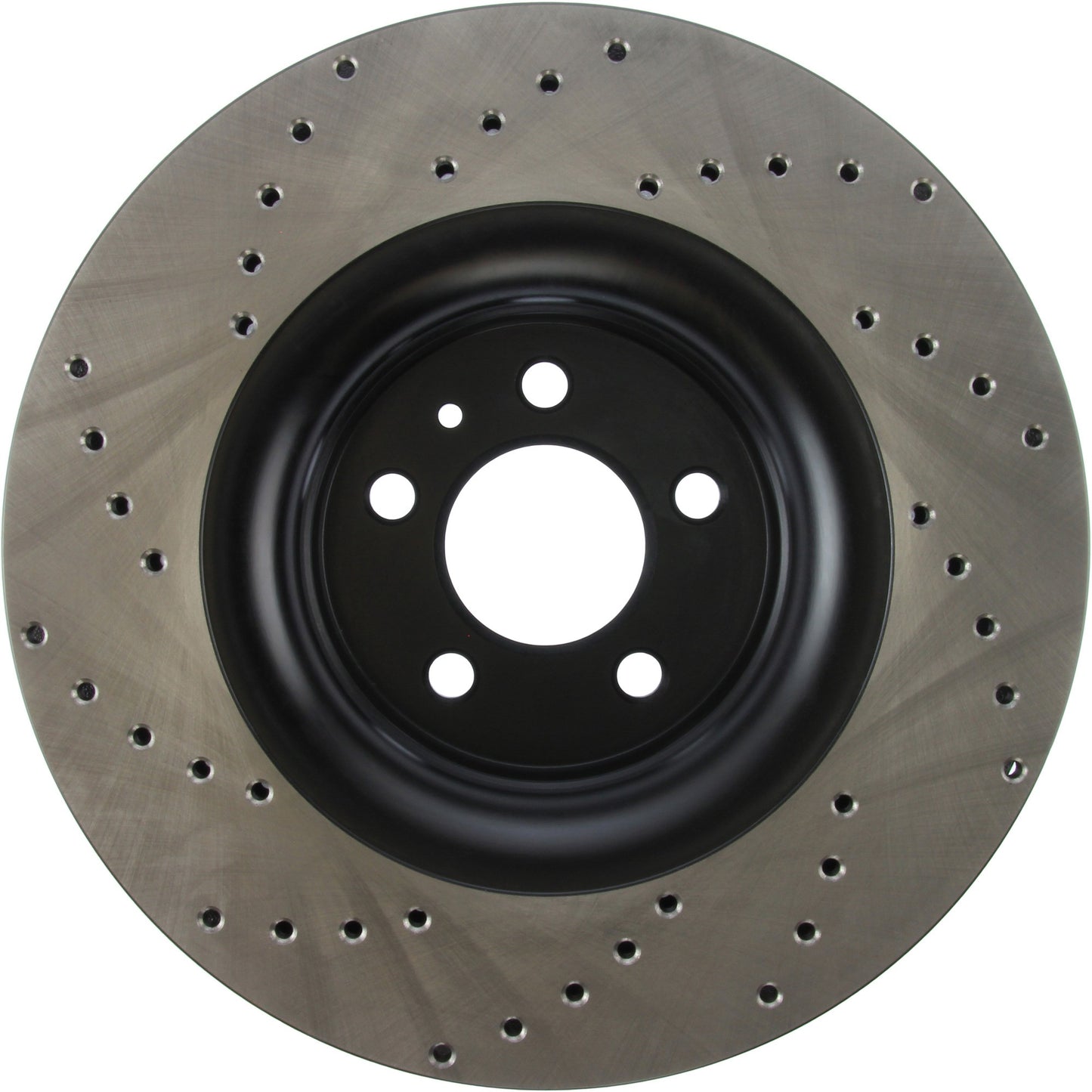 StopTech Sport Cross Drilled Brake Rotor; Front Left