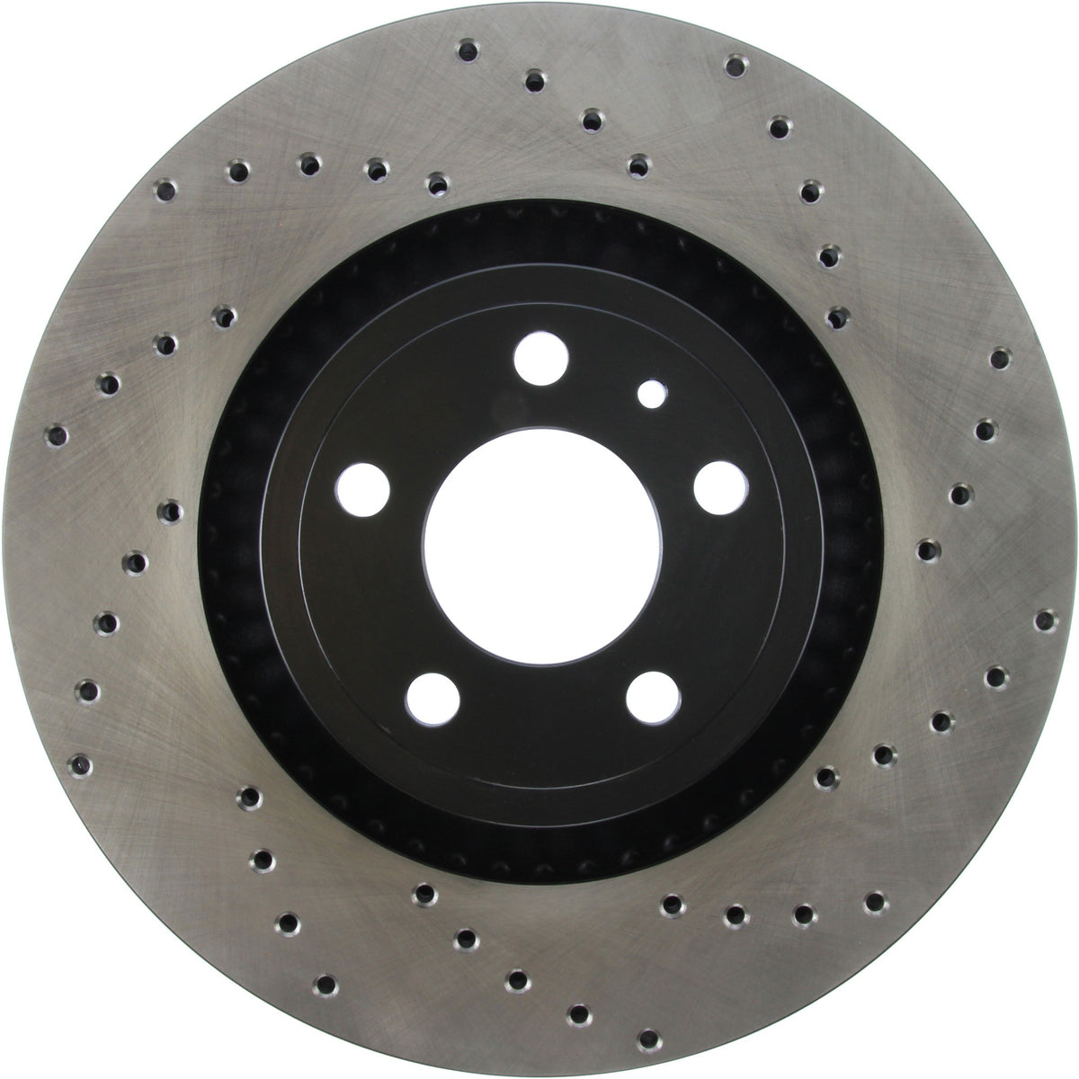 StopTech Sport Cross Drilled Brake Rotor; Front Left
