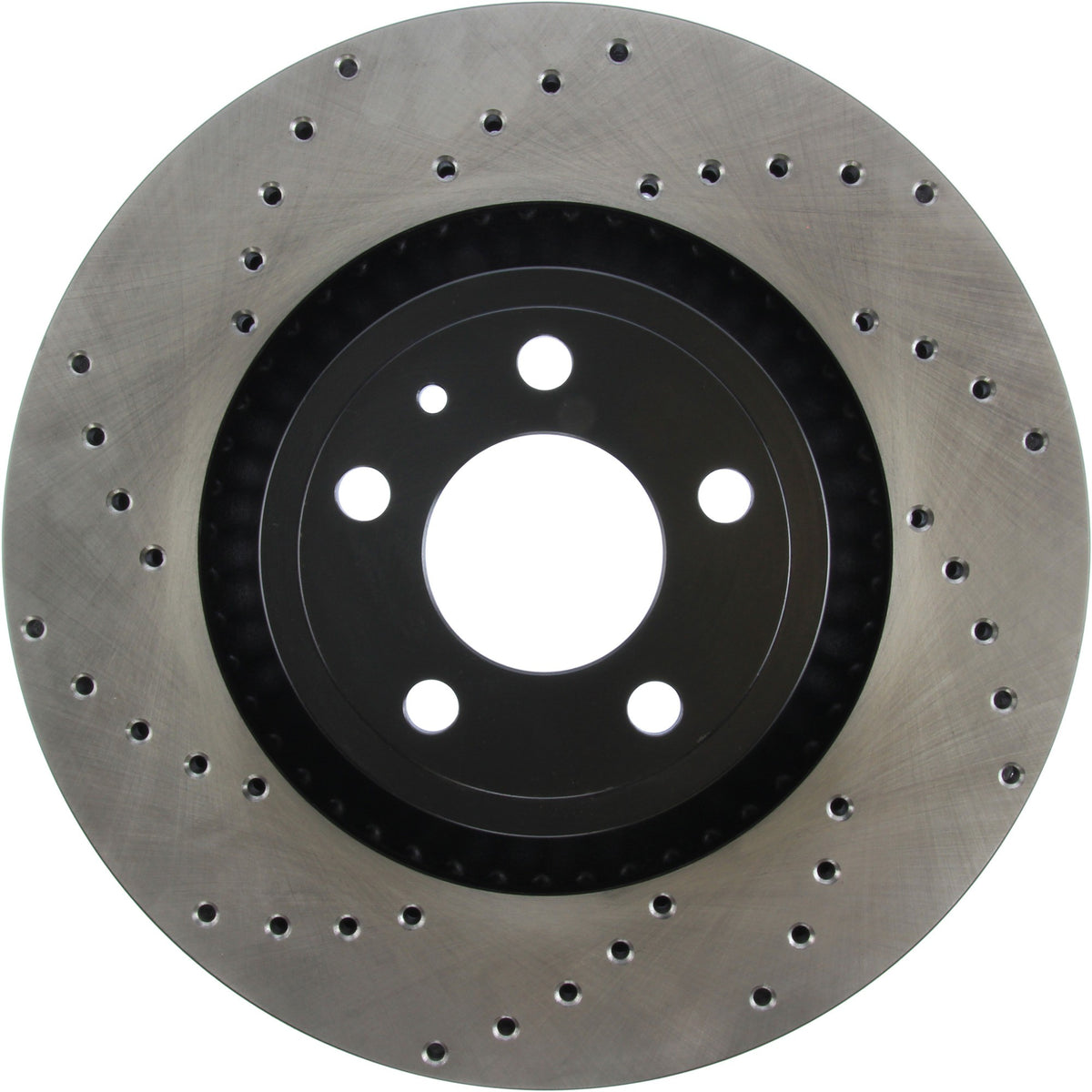 StopTech Sport Cross Drilled Brake Rotor; Front Right