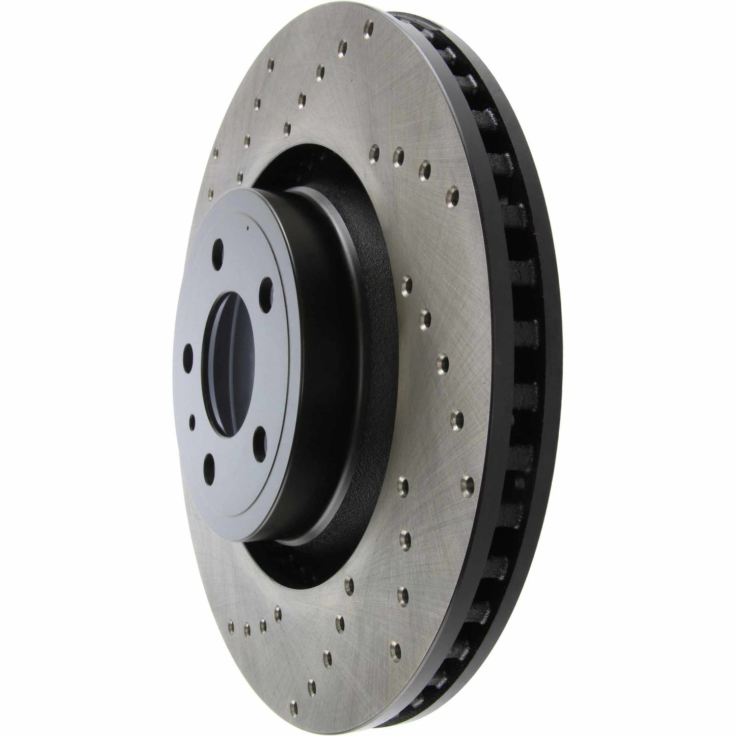 StopTech Sport Cross Drilled Brake Rotor; Front Right