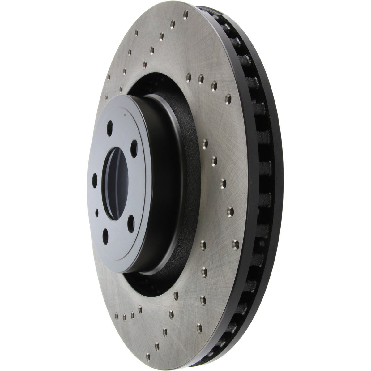 StopTech Sport Cross Drilled Brake Rotor; Front Right