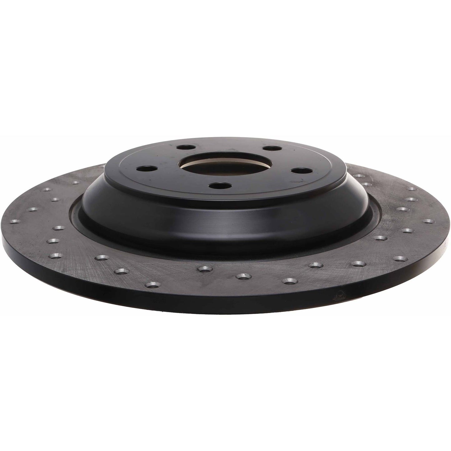StopTech Sport Cross Drilled Brake Rotor; Front Left