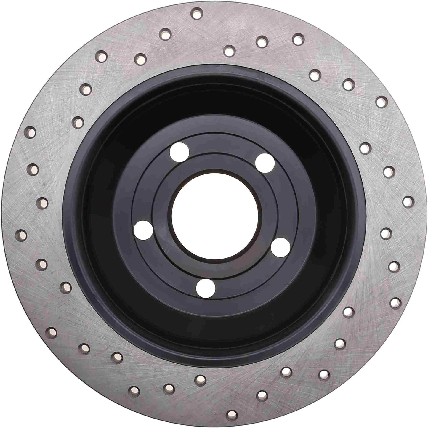 StopTech Sport Cross Drilled Brake Rotor; Front Left