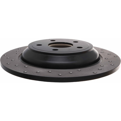 StopTech Sport Cross Drilled Brake Rotor; Front Right
