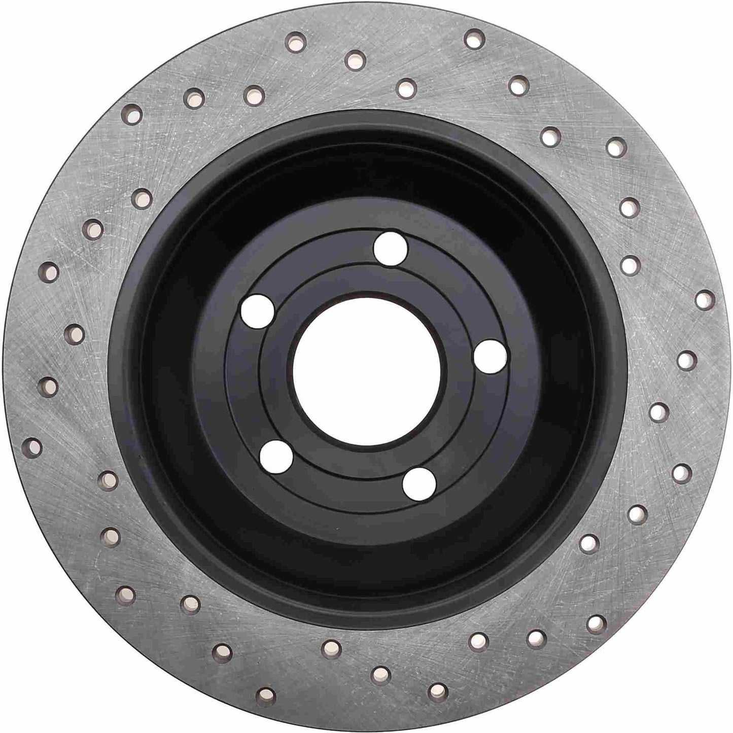 StopTech Sport Cross Drilled Brake Rotor; Front Right