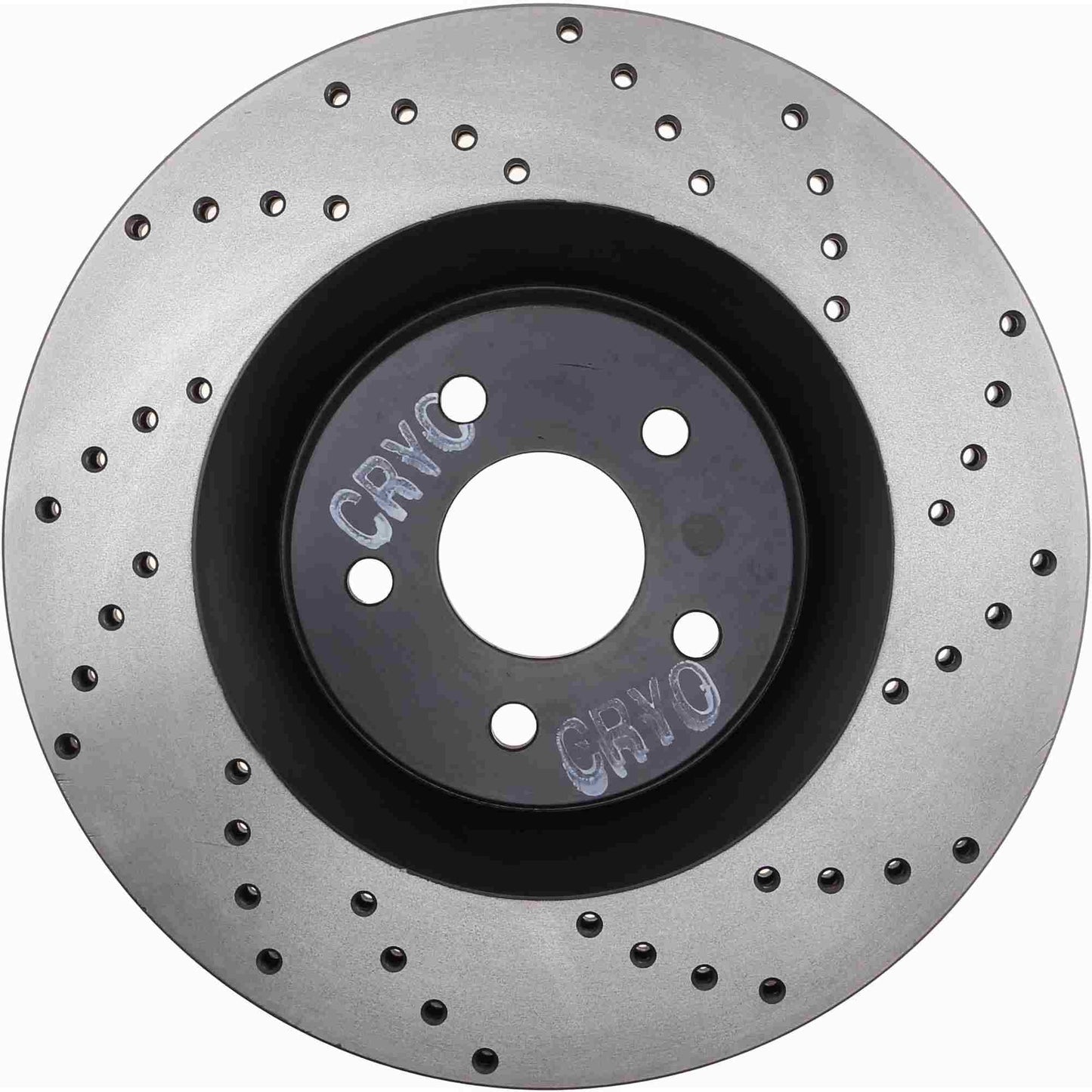 StopTech Sport Cryo Cross Drilled Brake Rotor; Front Left