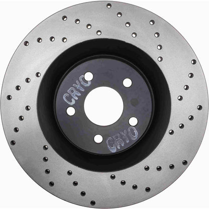 StopTech Sport Cryo Cross Drilled Brake Rotor; Front Left