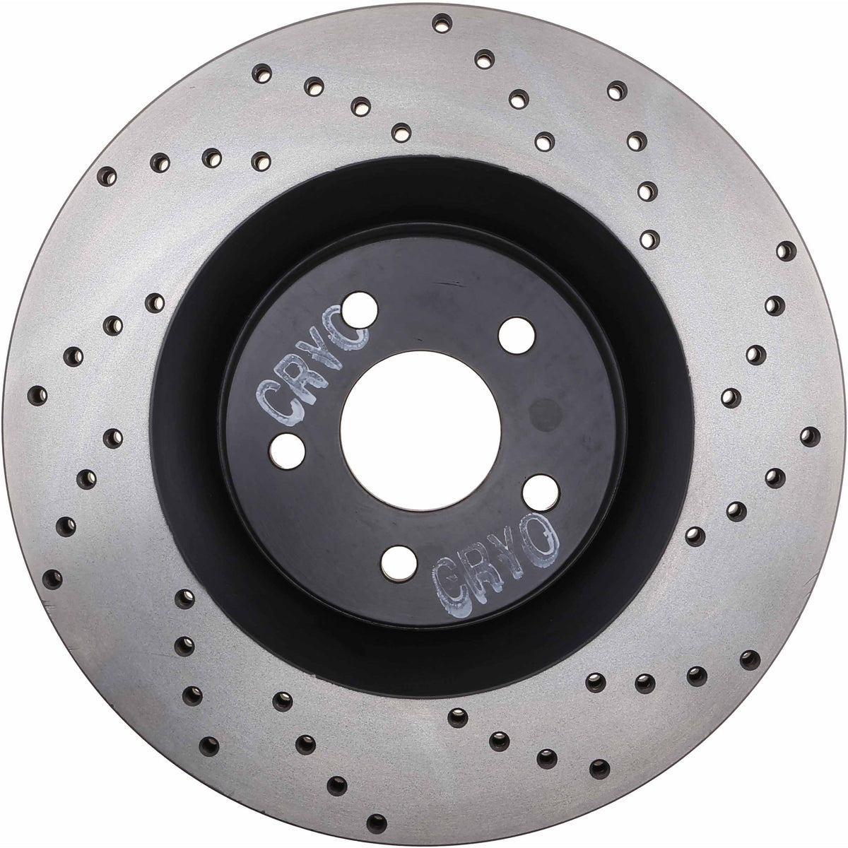StopTech Sport Cryo Cross Drilled Brake Rotor; Front Left