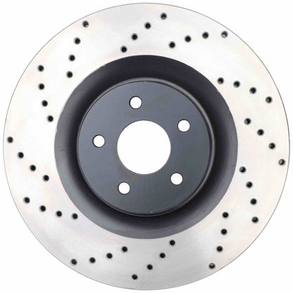 StopTech Sport Cryo Cross Drilled Brake Rotor; Front Right